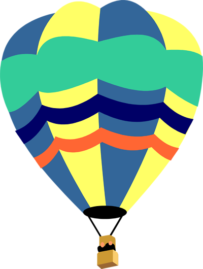 A man is lost in a hot air balloon