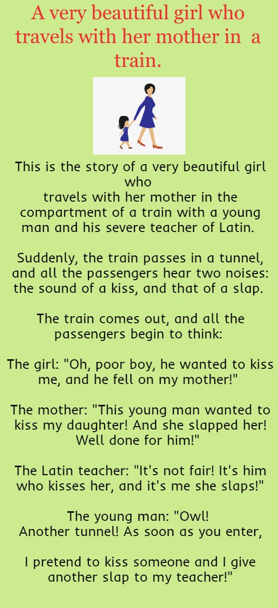 A very beautiful girl who travels with her mother in  a train.