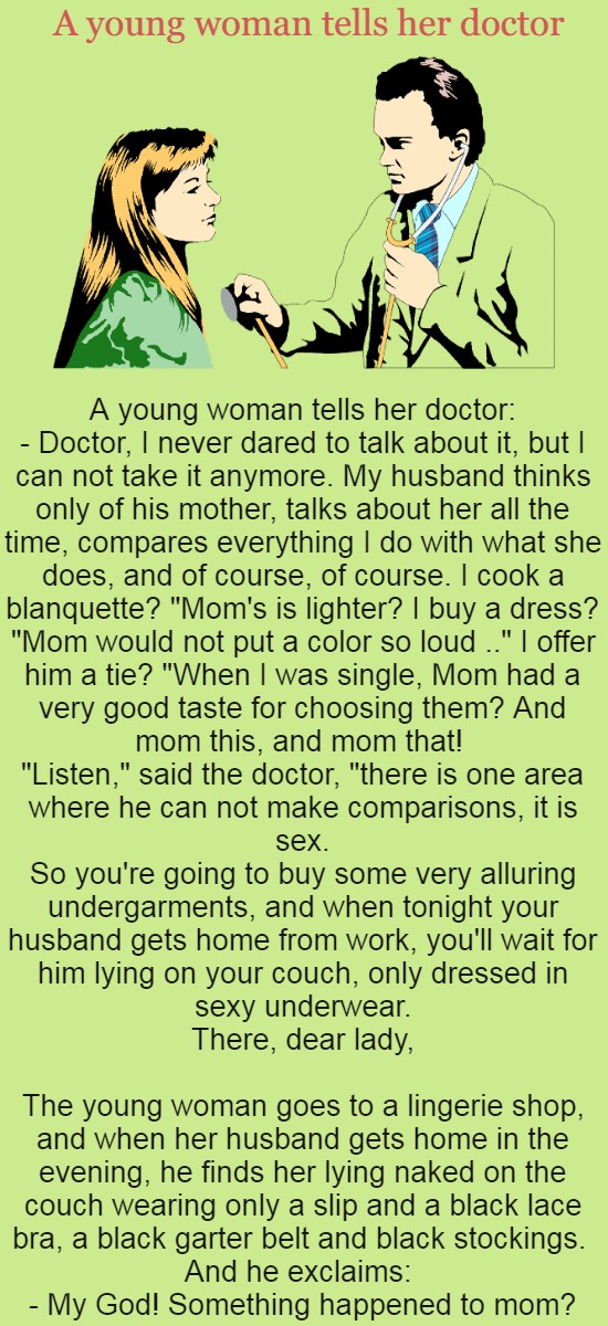 A young woman tells her doctor