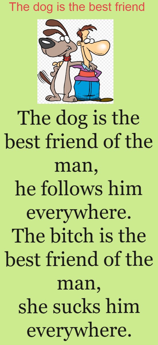 The dog is the best friend 