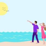 A young man is doing tractions on a deserted beach