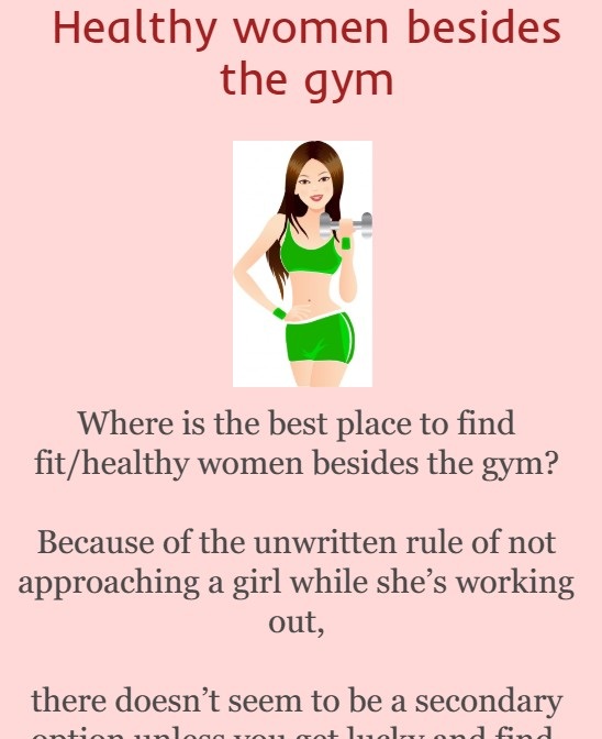 Healthy women besides the gym