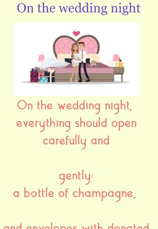 On the wedding night