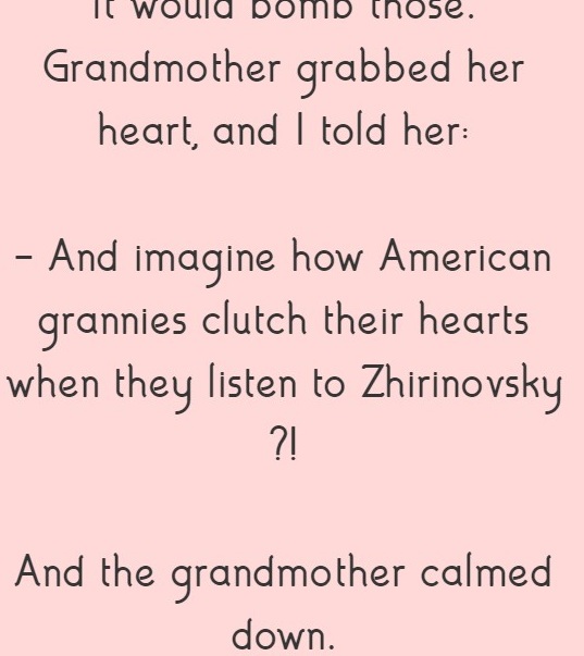 Russian and American grandmothers