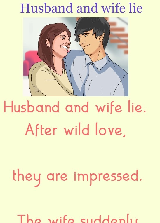 Husband and wife lie