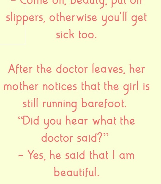 The doctor comes to a sick baby