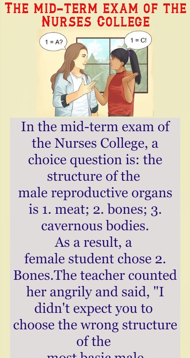 The mid-term exam of the Nurses College