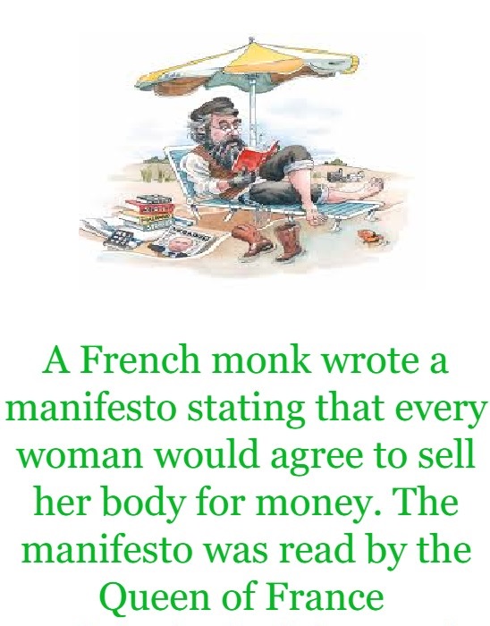 A French monk wrote a manifesto stating