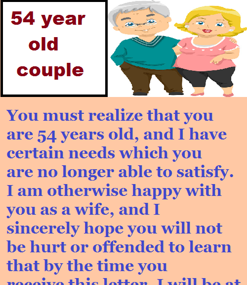 54 year old couple