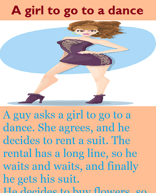 A girl to go to a dance