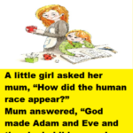 A little girl asked her mum