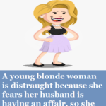 A young blonde woman