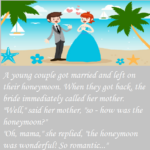 A young couple got married