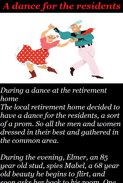 A dance for the residents