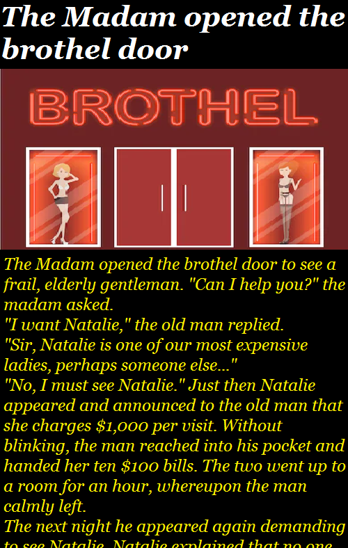 The Madam opened the brothel door