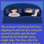 The woman husband had been slipping