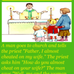 A man goes to church