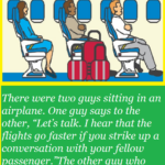 There were two guys sitting in an airplane