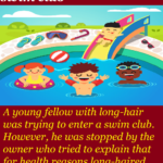 A young boy visits a local swim club