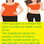 Their guy goes to a weight loss clinic