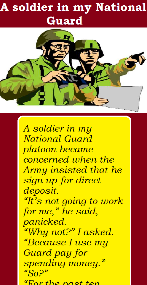 A soldier in my National Guard