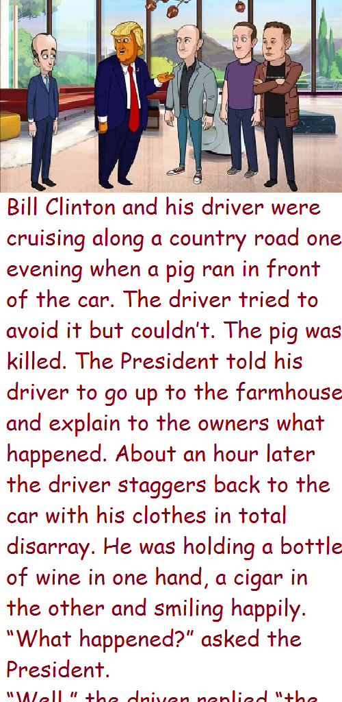 Bill Clinton and his driver