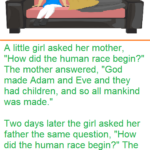 A little girl asked her mother