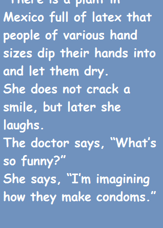 A gynecologist notices that a new patient is nervous