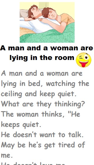 A man and a woman are lying in the room