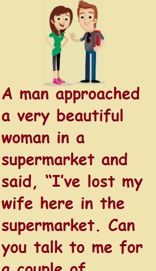 A man approached a very beautiful woman