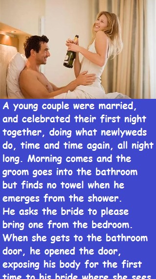 A young couple celebrated their first night - Funny Story