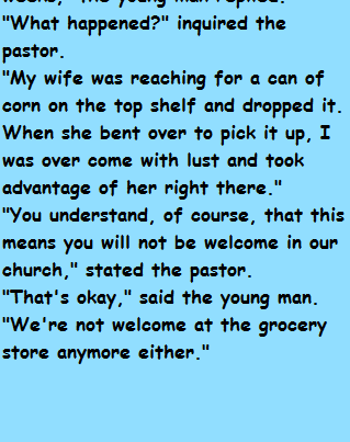 A young couple wanted to join a church