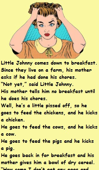 Little Johnny’s Mother Was Shocked When He Said This - Funny Story