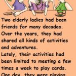 Two Elderly Ladies Had Been Friends For Many Decades