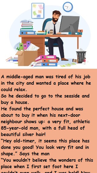 A Middle-Aged Man Was Tired Of His Job