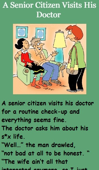 A Senior Citizen Visits His Doctor