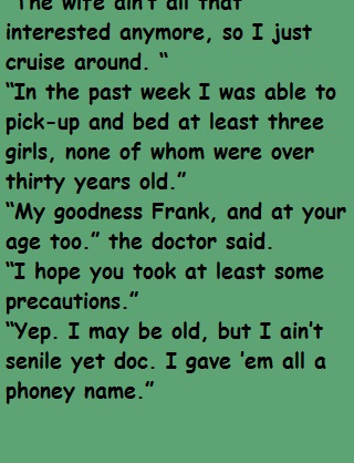 A Senior Citizen Visits His Doctor