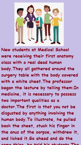 New students at Medical School