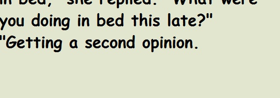 A doctor and his wife were having a big argument at breakfast