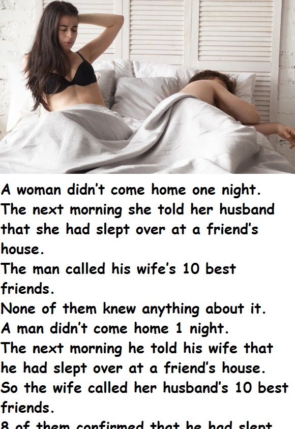 A woman didn’t come home one night