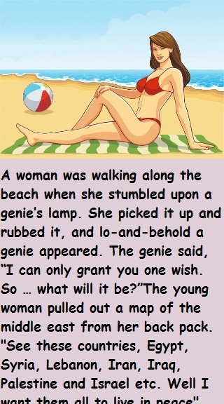 A woman was walking along the beach