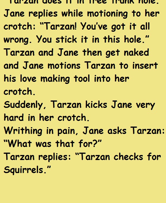 Tarzan and Jane discuss