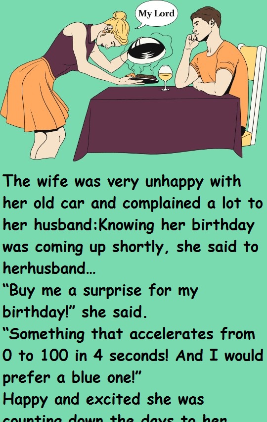 Husband Bought Surprise Birthday Gift For Wife