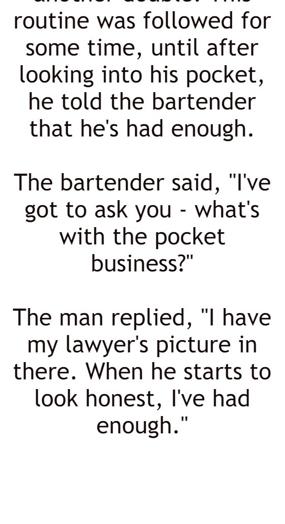 A man sat down at a bar