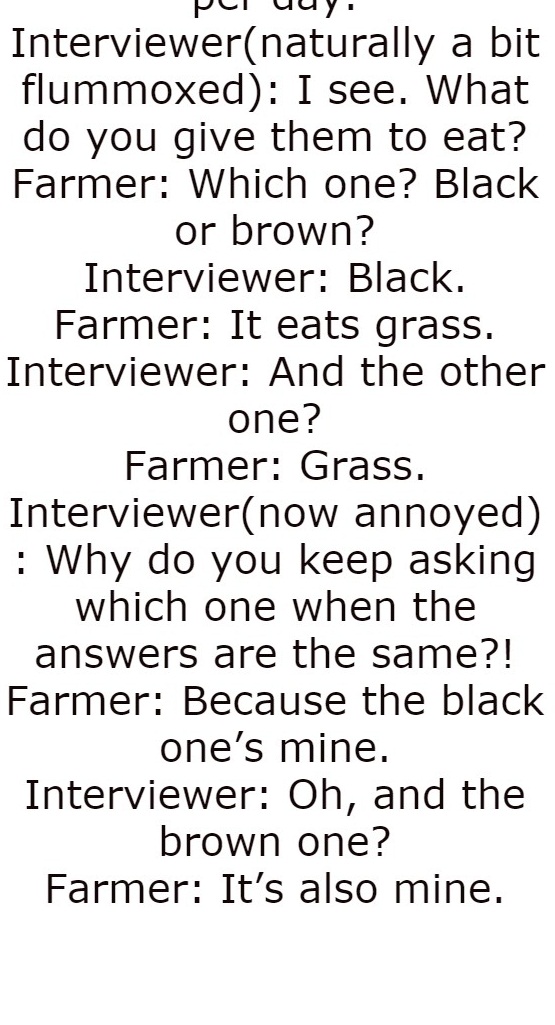 Interviewer and Farmer