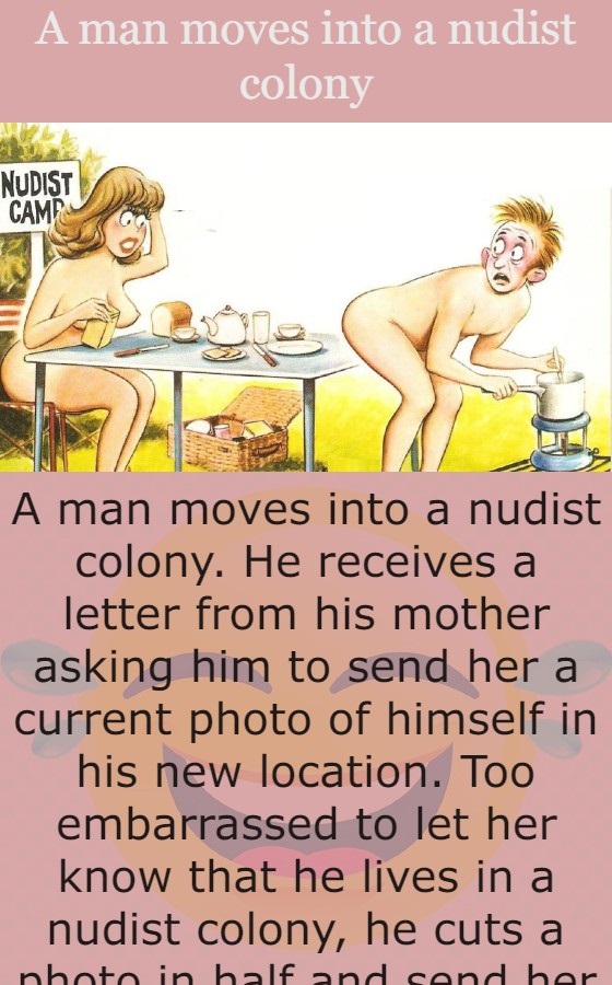 A man moves into a nudist colony