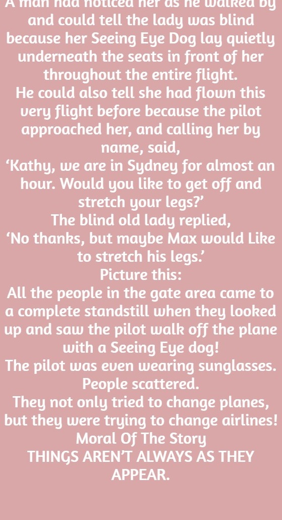 An Old Woman Was Flying From Melbourne