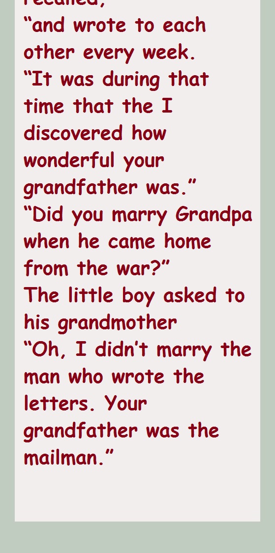 How Grandma Ended Up Marrying Grandpa