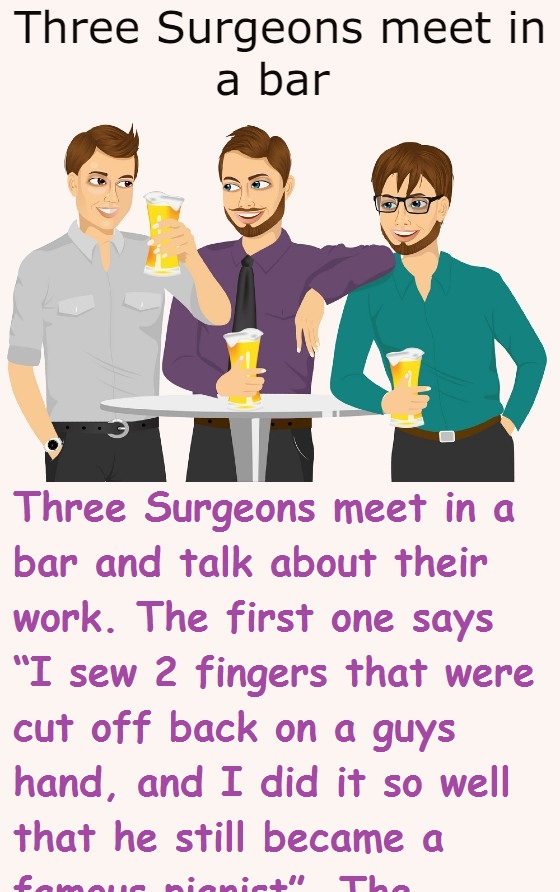 Three Surgeons meet in a bar