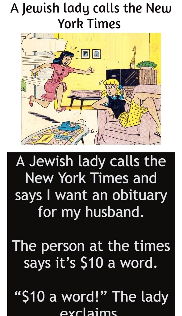 A Jewish lady calls the New York Times